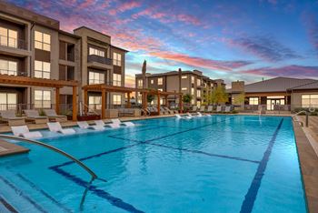 A large swimming pool